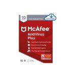 McAfee AntiVirus Protection Plus 10 Device, Internet Security Software, 1 Year